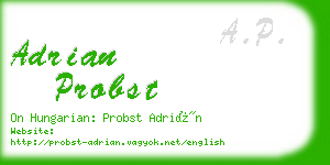 adrian probst business card